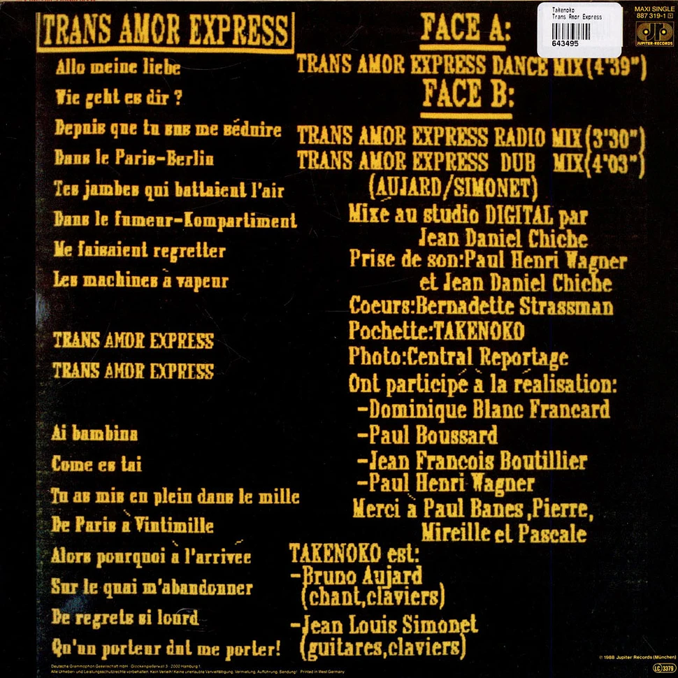 Takenoko - Trans Amor Express
