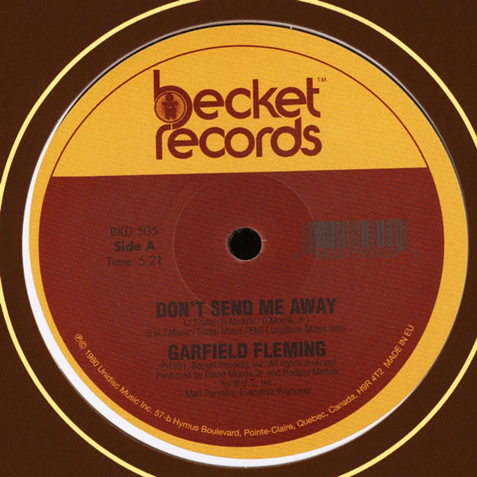Garfield Fleming - Don't Send Me Away / You Got Dat Right