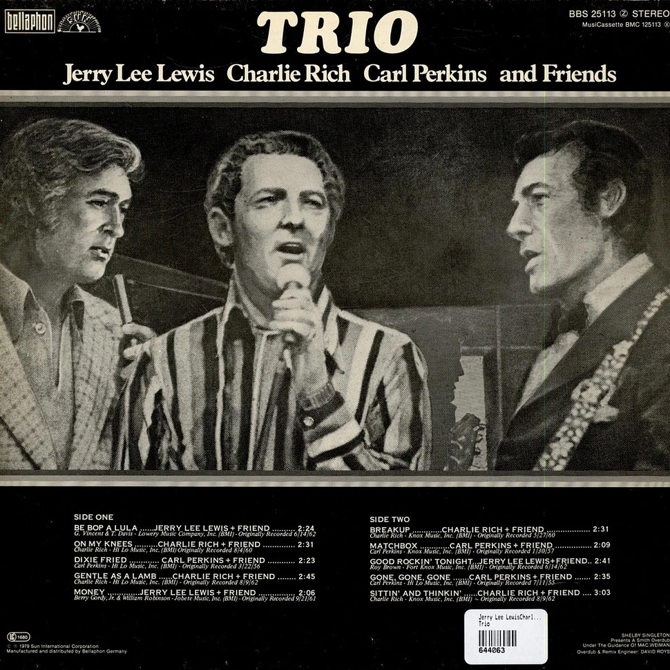 Jerry Lee Lewis, Charlie Rich, Carl Perkins - Trio