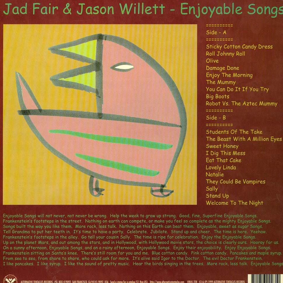 Jad Fair And Jason Willett - Enjoyable Songs