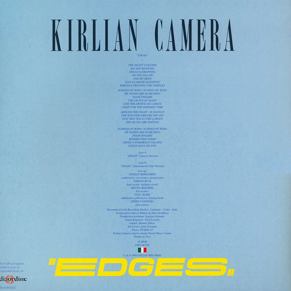 Kirlian Camera - Edges Yellow Vinyl Edition