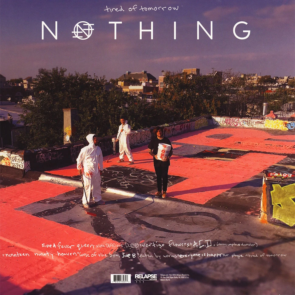 Nothing - Tired Of Tomorrow Pink Baby / Bone With Merge Vinyl Edition