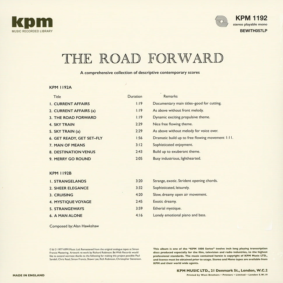 Alan Hawkshaw - The Road Forward