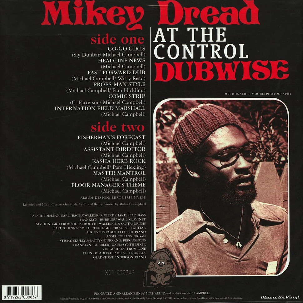 Mikey Dread - At The Control Dubwise Colored Vinyl Edition