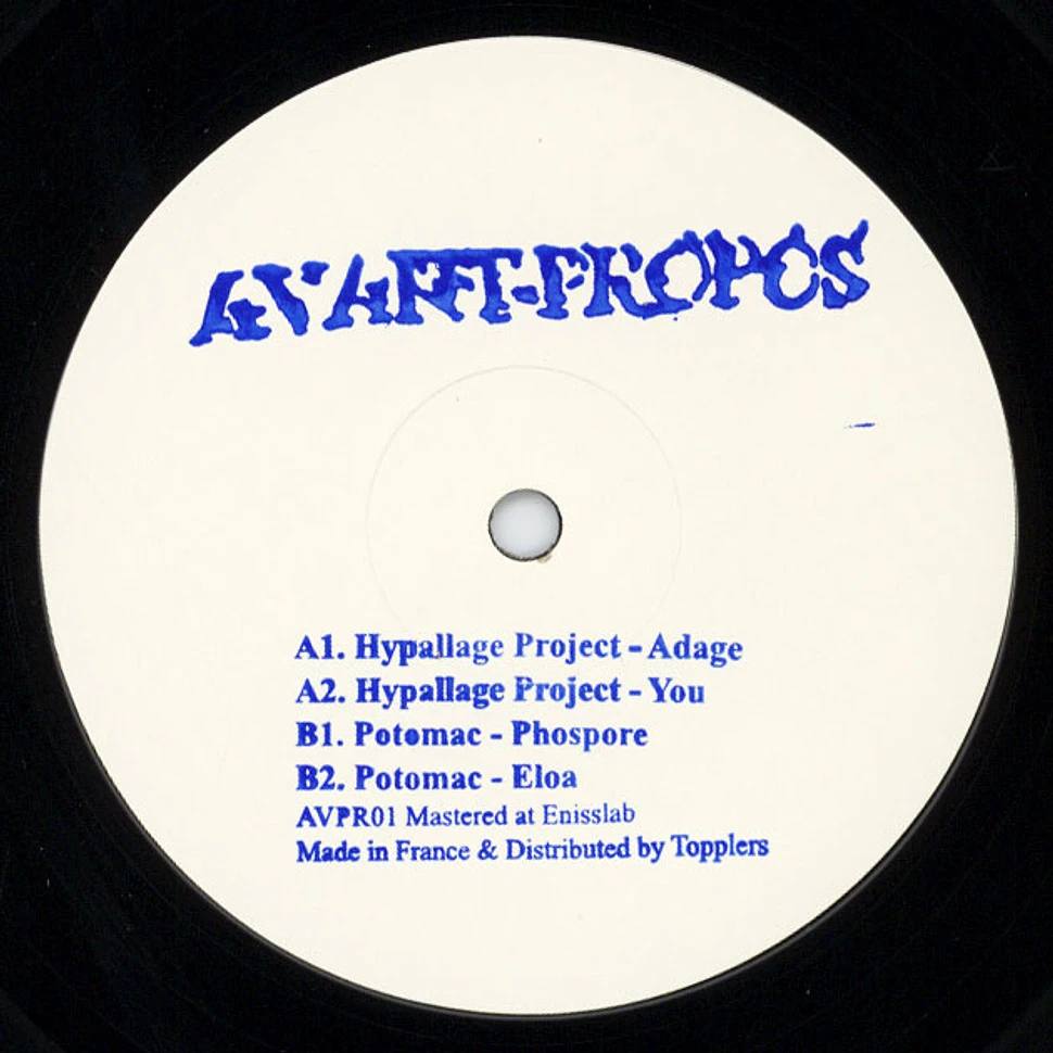 Hypallage Project & Potomac - Avant-Propos 01
