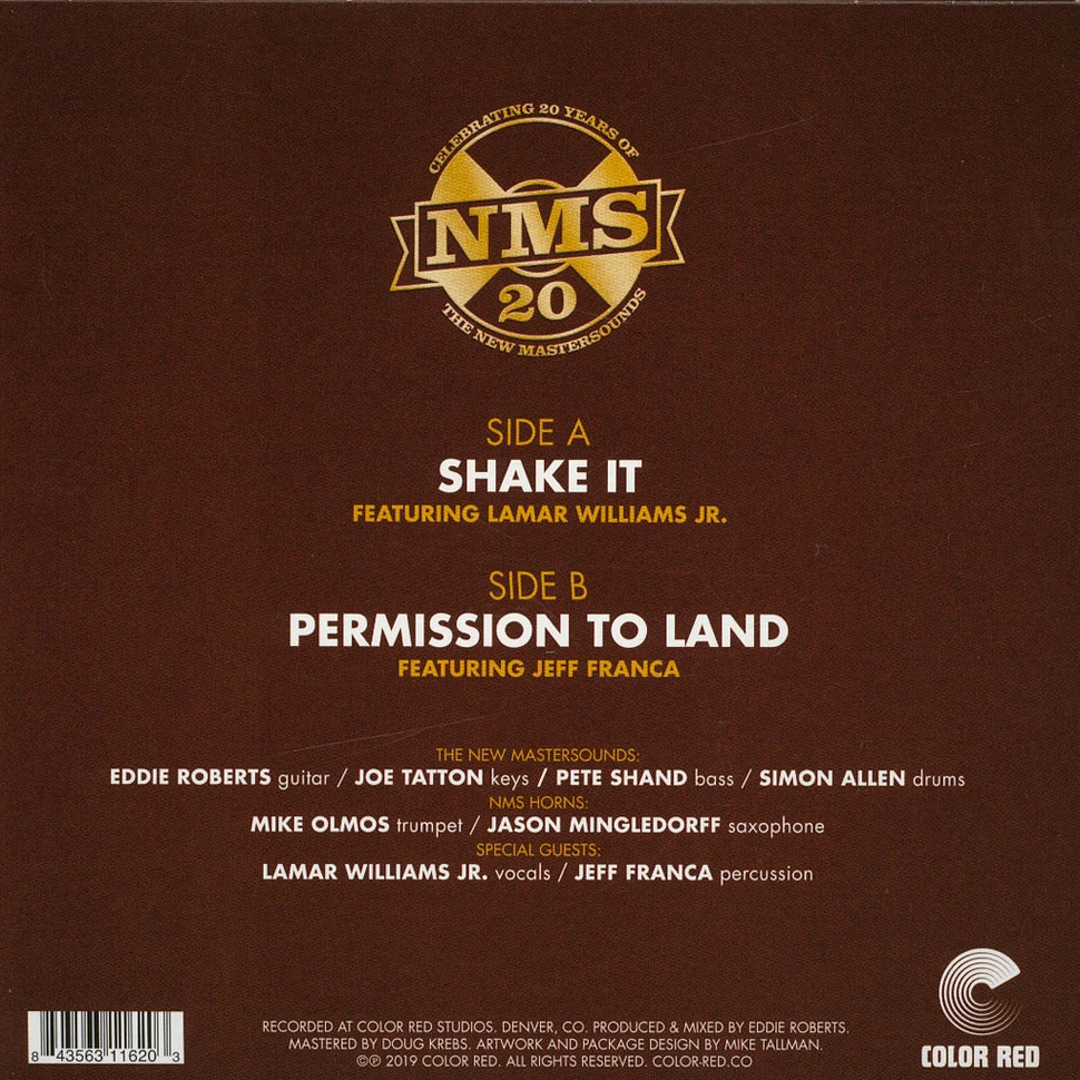 The New Mastersounds - Shake It Ft. Lamar Williams Jr. / Permission To Land Ft. Jeff Franca
