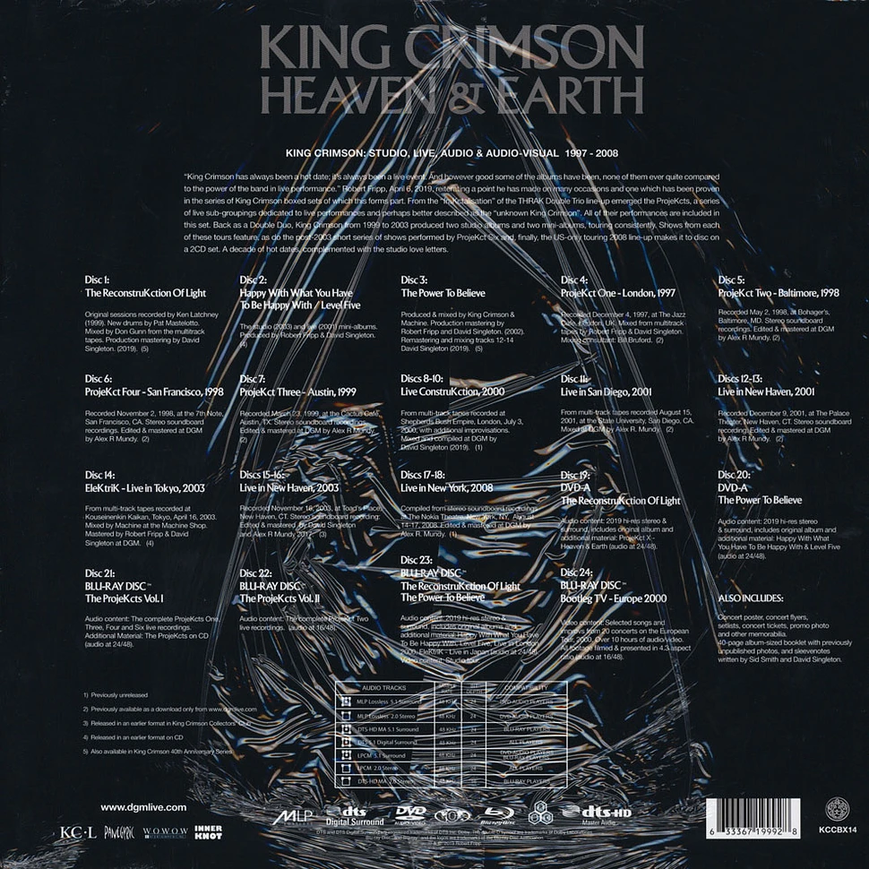 King Crimson - Heaven And Earth 1997 - 2008