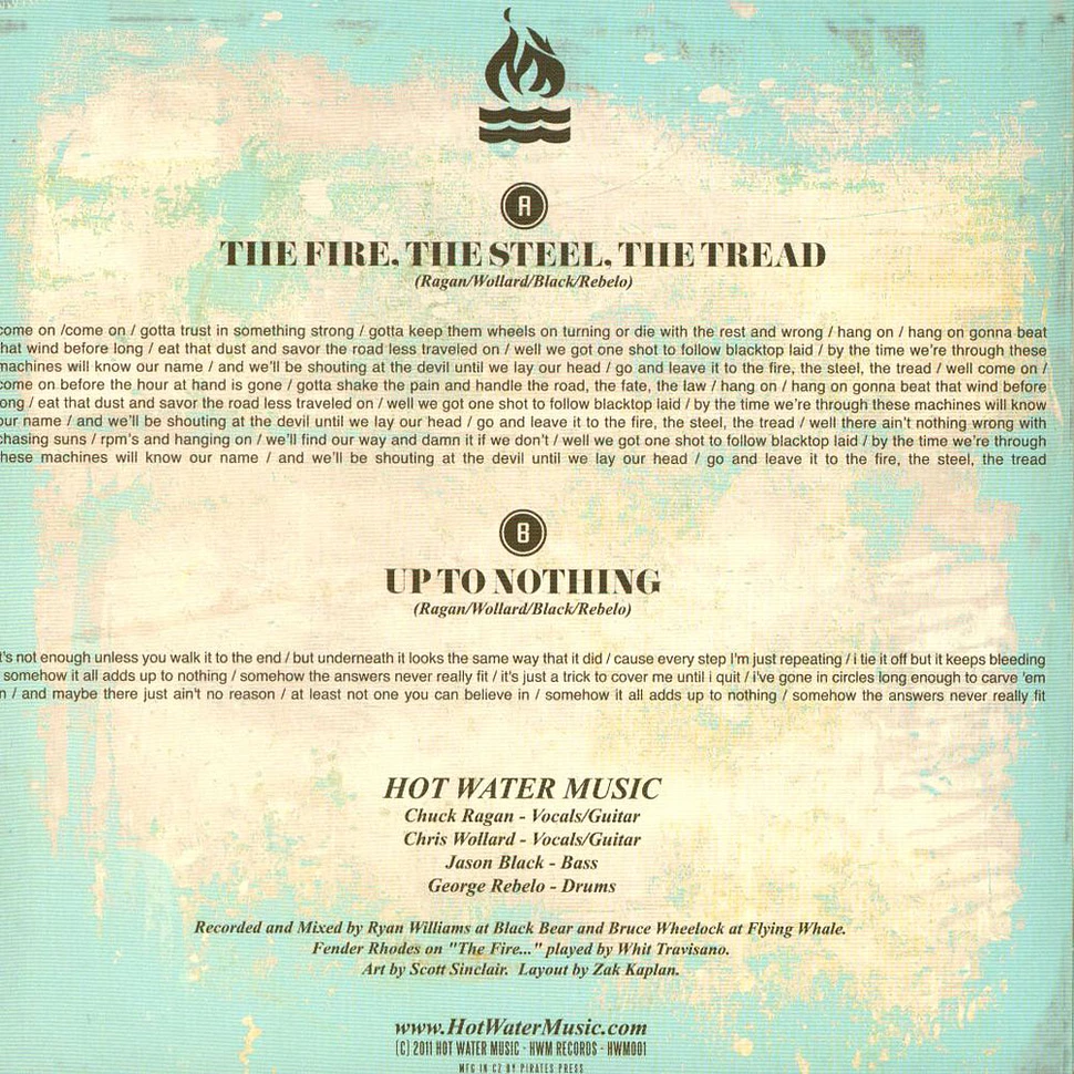 Hot Water Music - The Fire, The Steel, The Tread