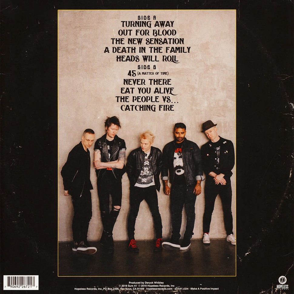 Sum 41 - Order In Decline Limited Translucent Orange Vinyl Edition