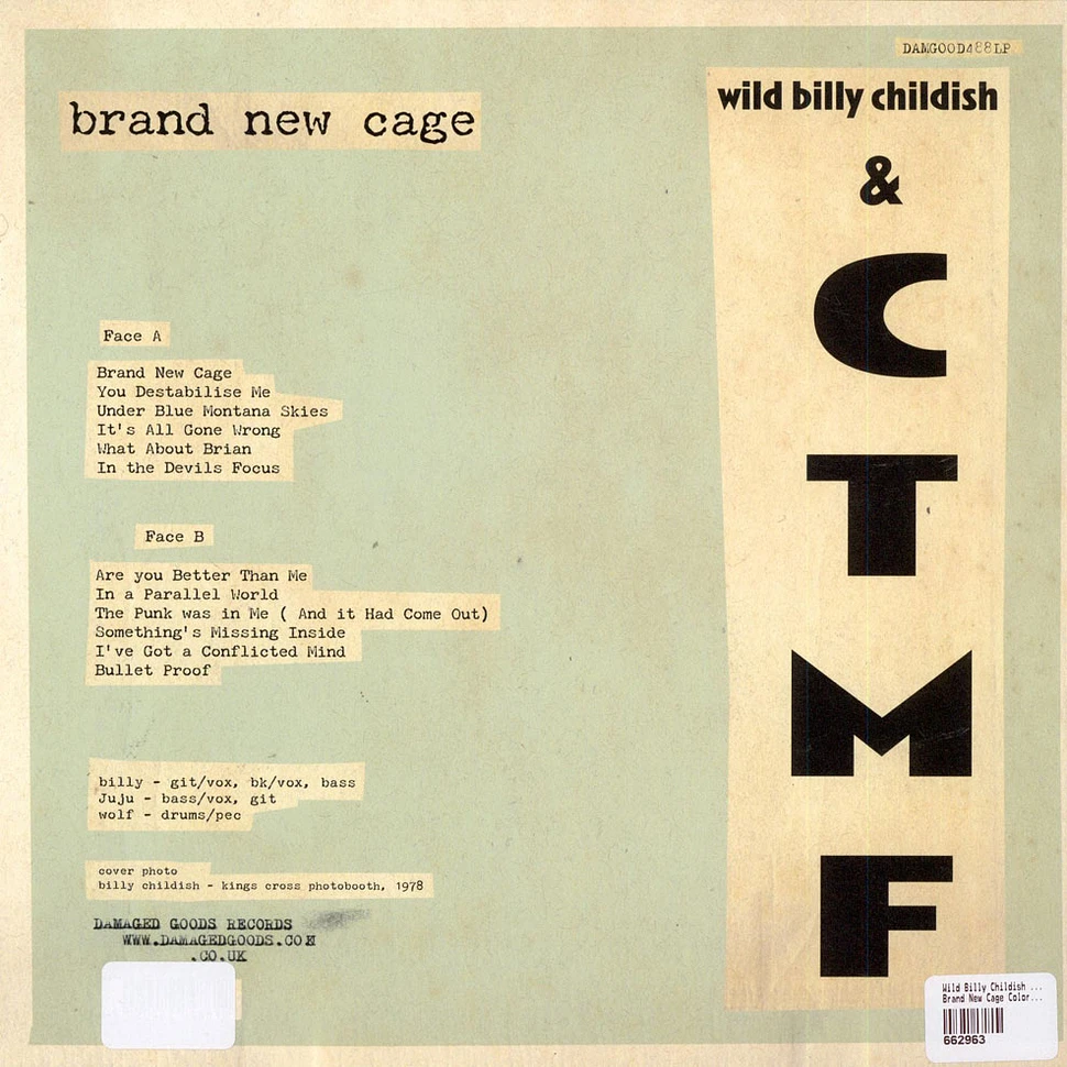 Billy Childish & CTMF - Brand New Cage