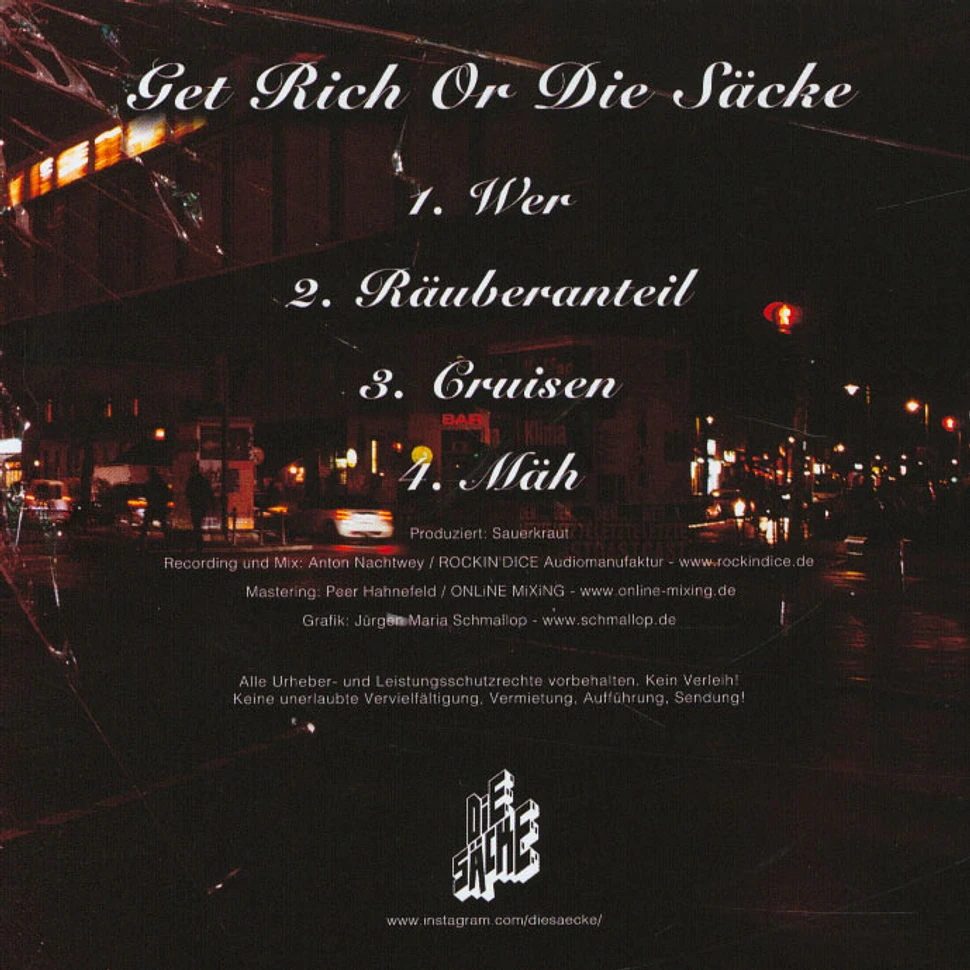 Die Säcke - Get Rich Or Die Säcke