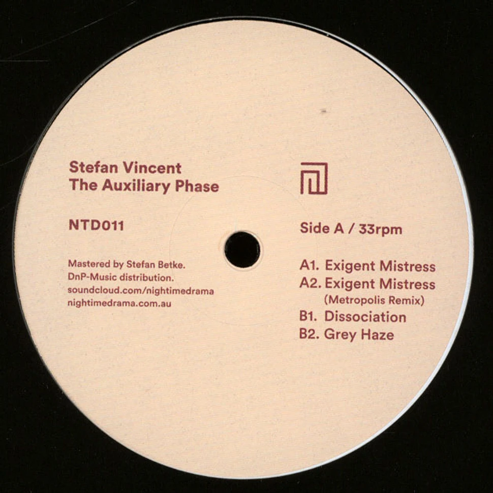 Stefan Vincent - The Auxiliary Phase