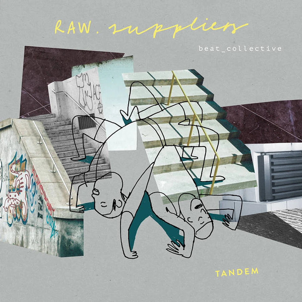 Raw Suppliers - Tandem Grey & Yellow Marbled Vinyl Edition