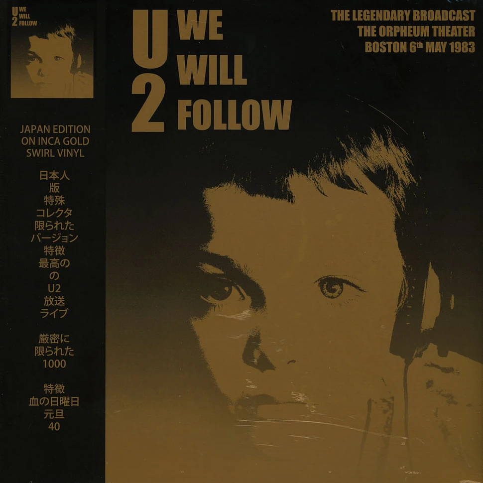 U2 - We Will Follow : 1983 Boston Broadcast Gold Vinyl Edition