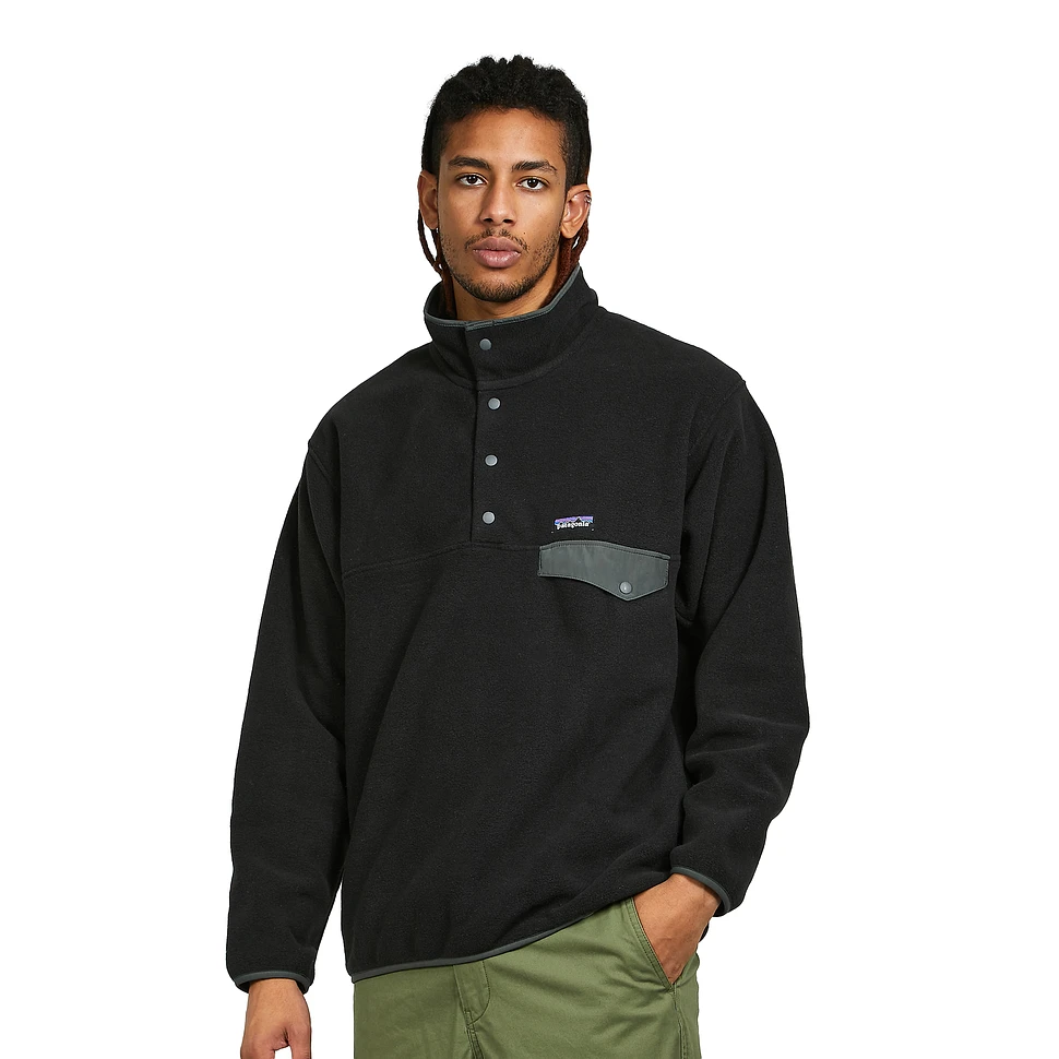 Patagonia Synchilla Snap T Pullover Black Forge Grey HHV