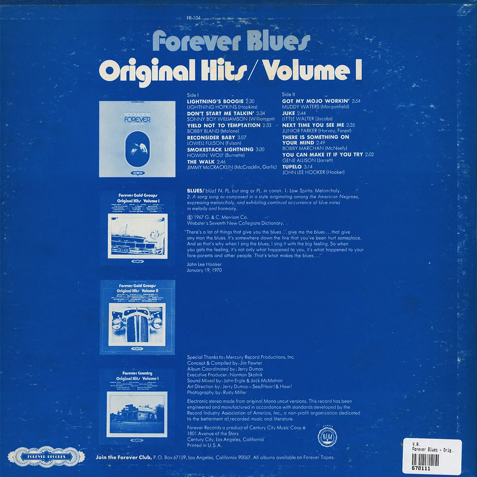 V.A. - Forever Blues - Original Hits, Volume 1