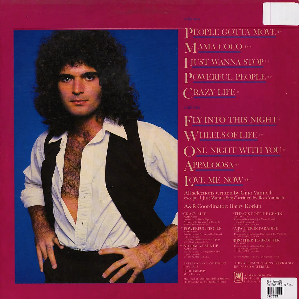 Gino Vannelli - The Best Of Gino Vannelli