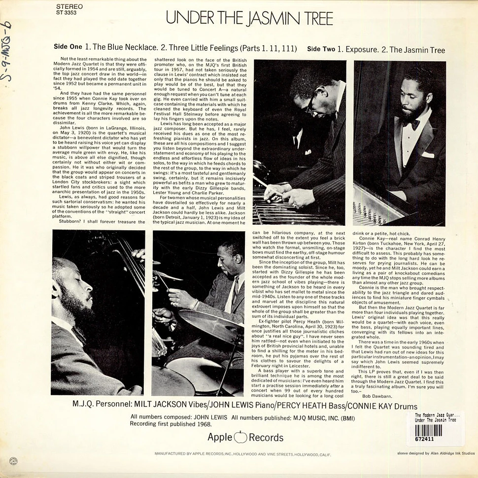 The Modern Jazz Quartet - Under The Jasmin Tree