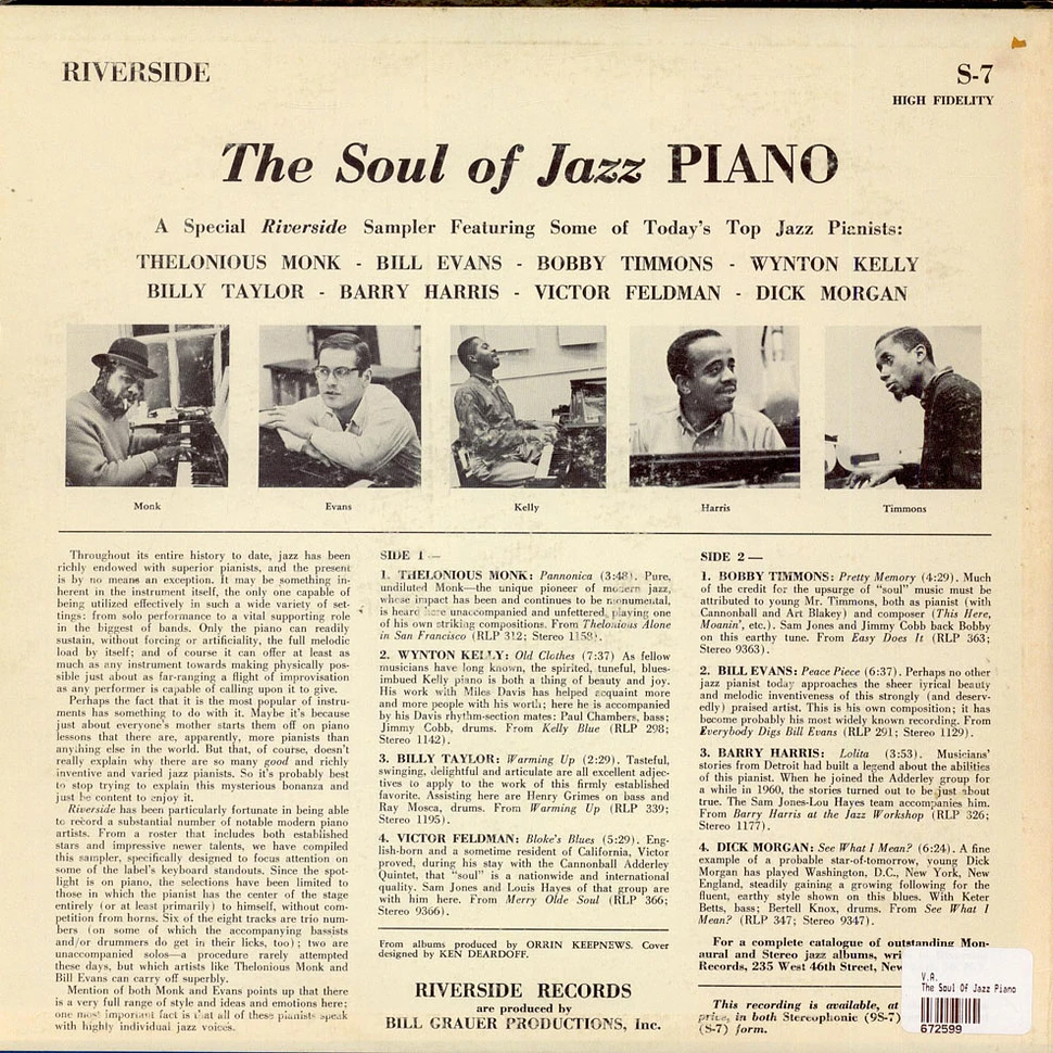 V.A. - The Soul Of Jazz Piano