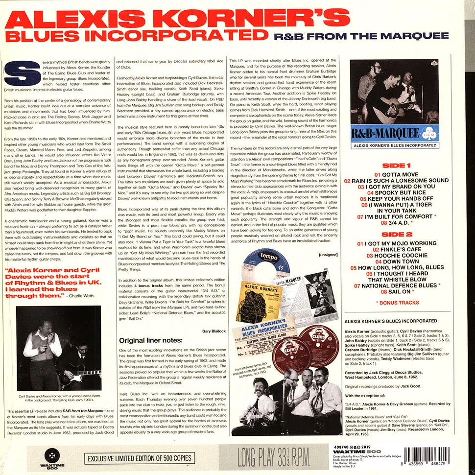Alexis Korner Blues Incorporated - R&B From The Marquee Audiophile Edition
