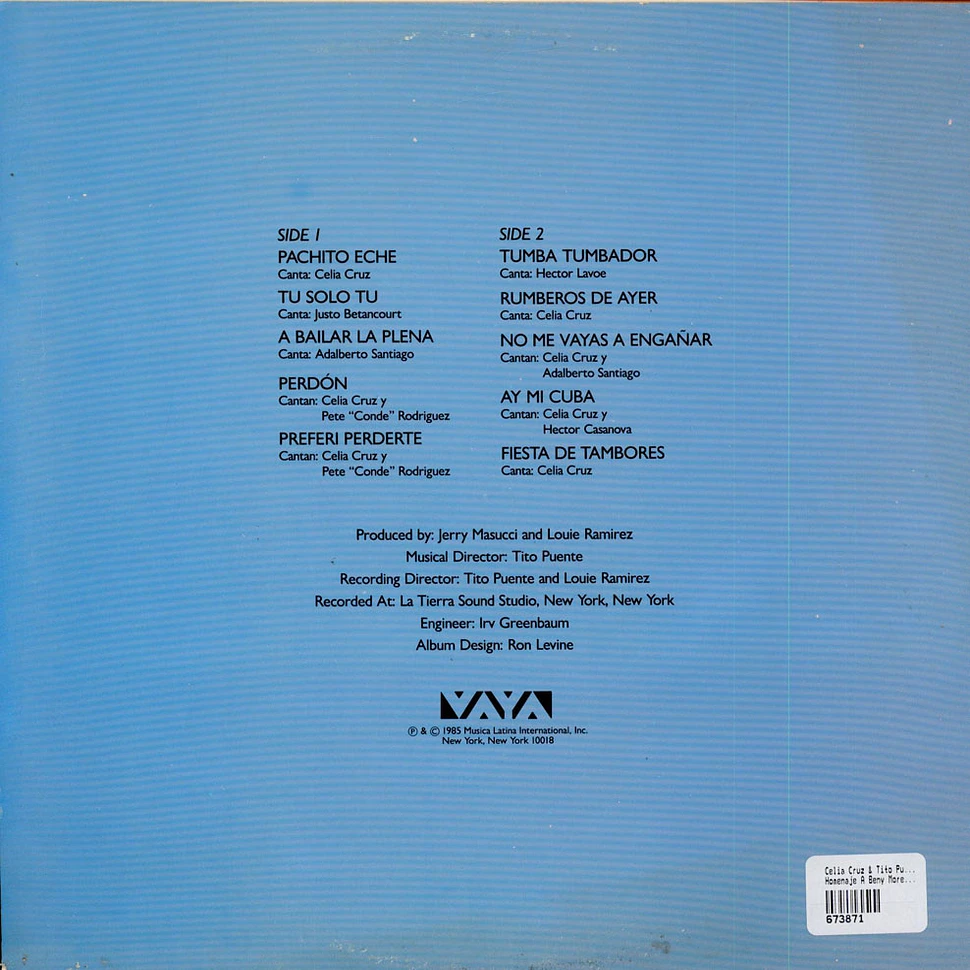 Celia Cruz & Tito Puente - Homenaje A Beny More Vol. III