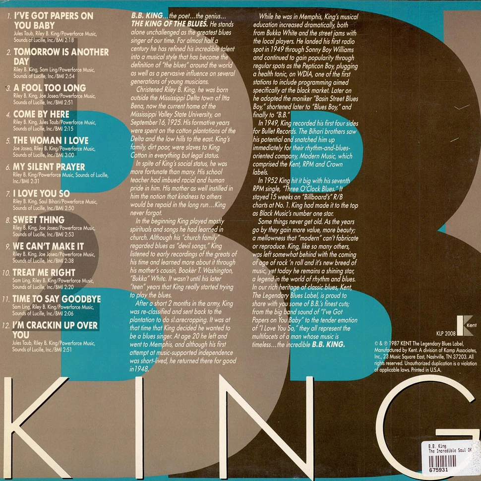 B.B. King - The Incredible Soul Of