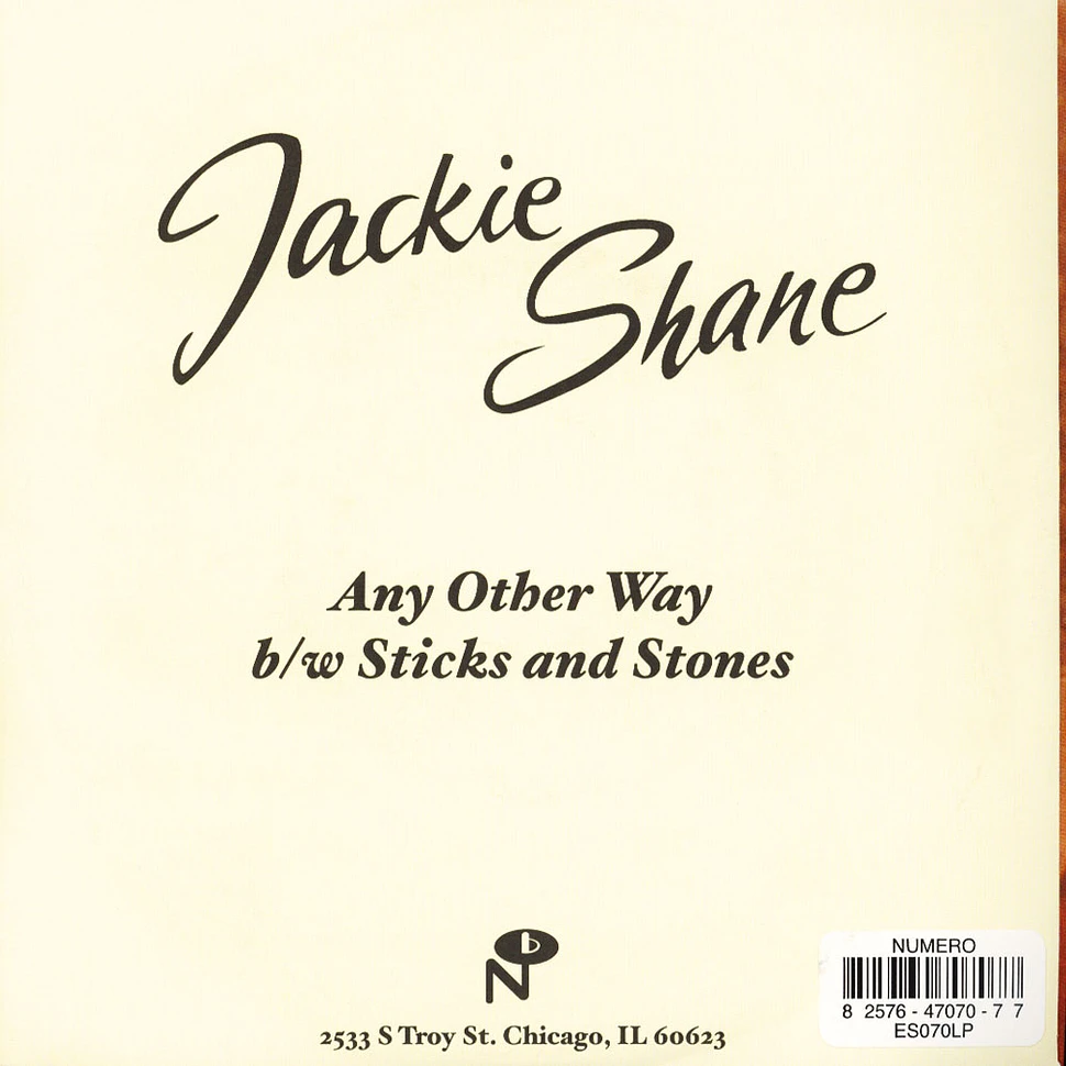Jackie Shane - Any Other Way / Sticks And Stones