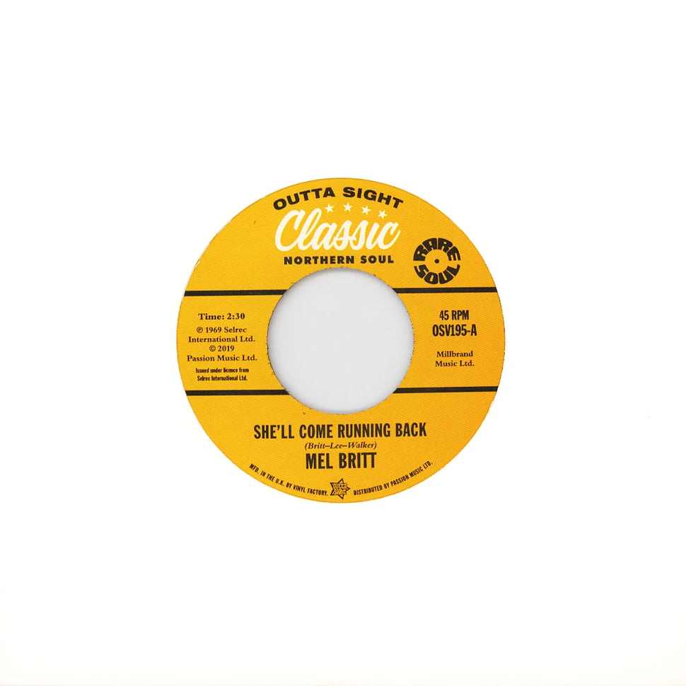 Mel Britt / Cecil Washington - She'll Come Running Back / I Don't Like To Lose