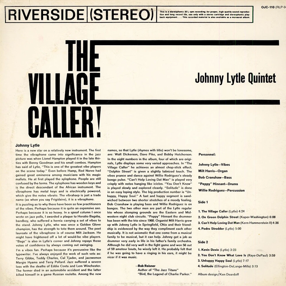 Johnny Lytle - The Village Caller!