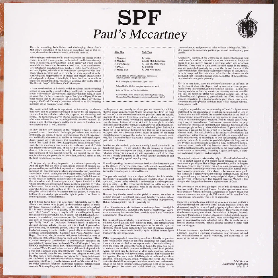 Spf - Paul's Mccartney