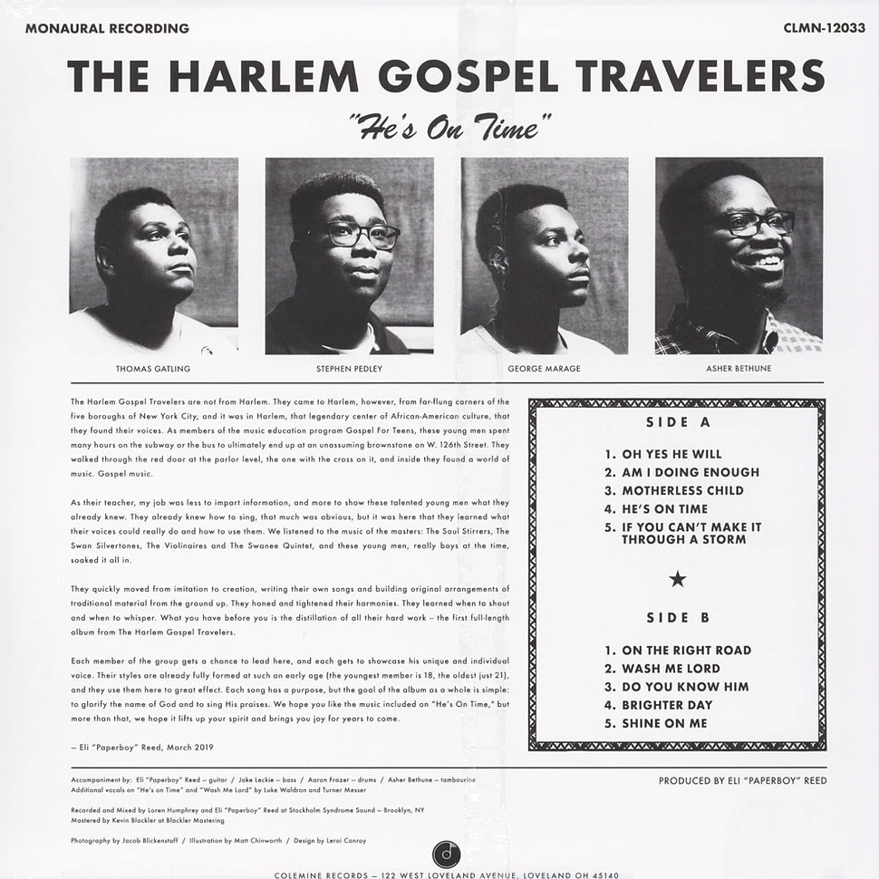 The Harlem Gospel Travelers - He's On Time