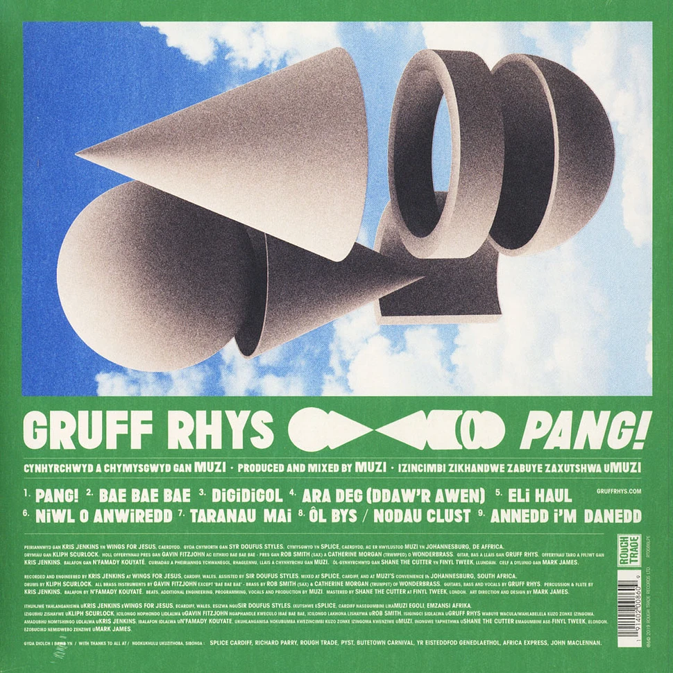 Gruff Rhys - Pang! White With Blue Splatter Vinyl Edition