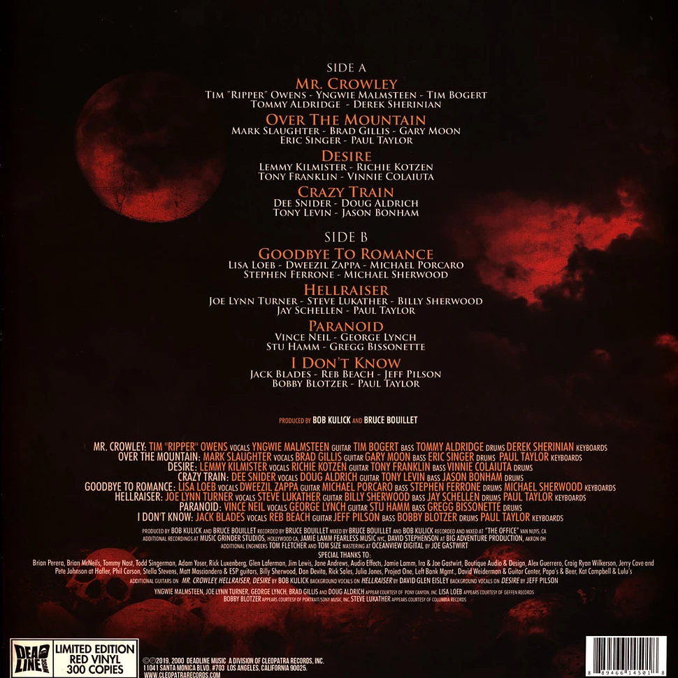 V.A. - Bat Head Soup - A Tribute To Ozzy Orange Vinyl Edition