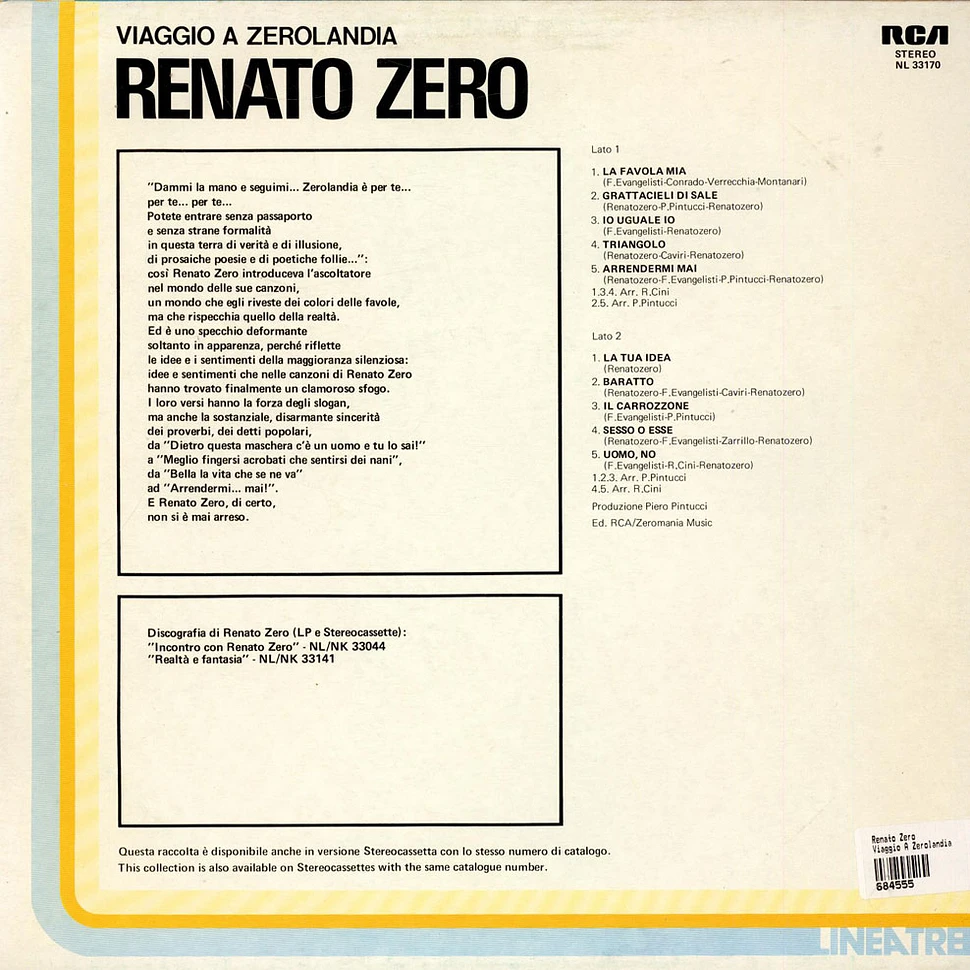 Renato Zero - Viaggio A Zerolandia