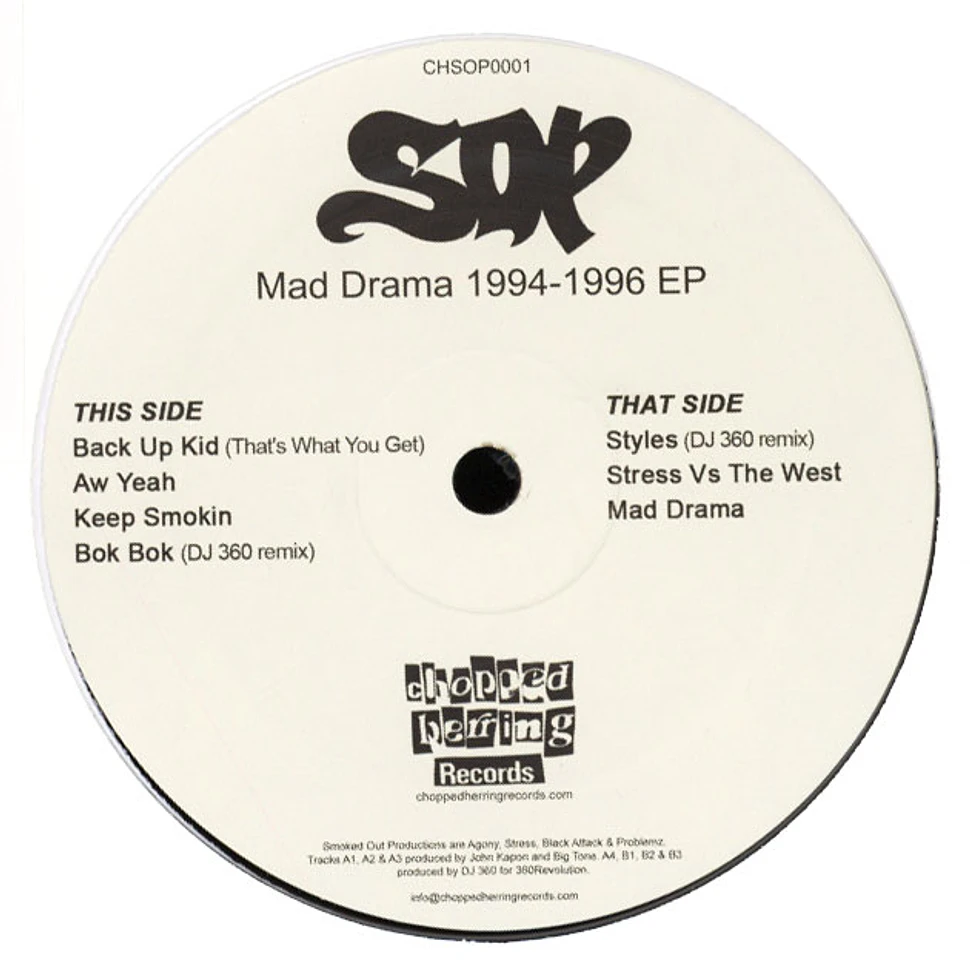 Smoked Out Productions (Agony, Stress, Black Attack & Problemz) - Mad Drama 1994-1996 EP