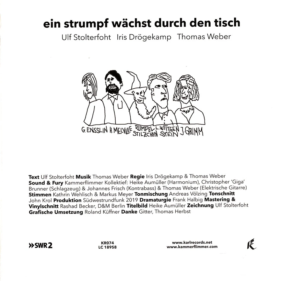 Ulf Stolterfoht, Iris Drögekamp, Thomas Weber & Kammerflimmer - Ein Strumpf Wächst Durch Den Tisch