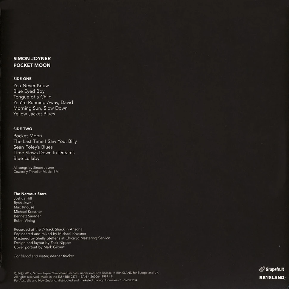 Simon Joyner - Pocket Moon Black Vinyl Edition