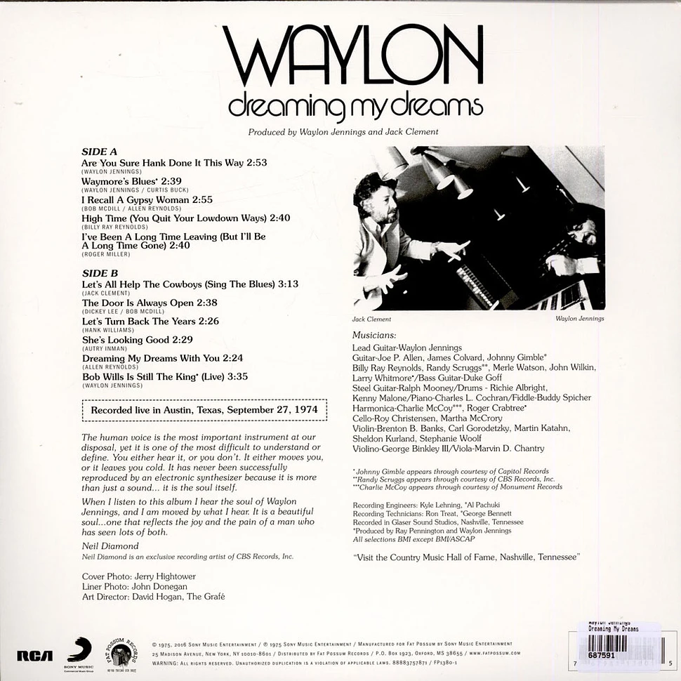 Waylon Jennings - Dreaming My Dreams