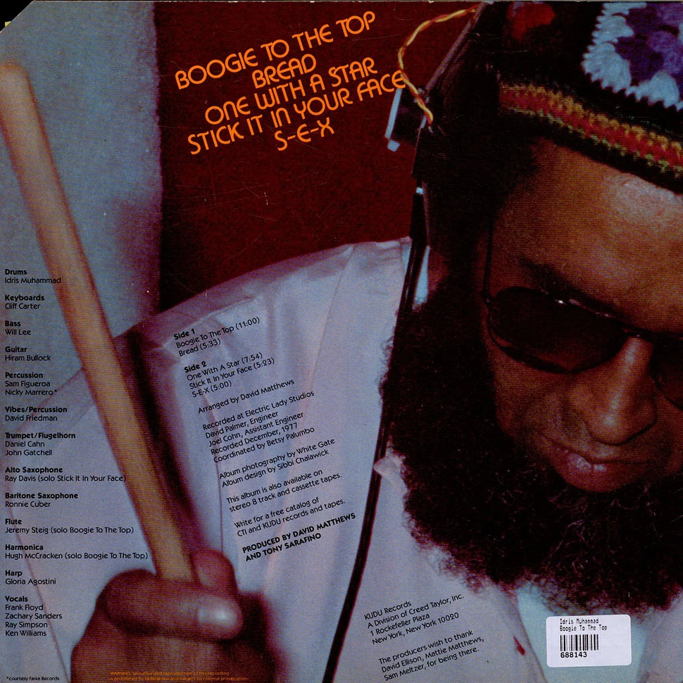 Idris Muhammad - Boogie To The Top
