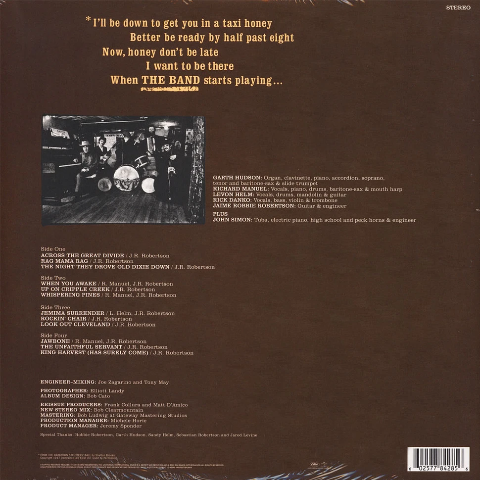 The Band - The Band 50th Anniversary Remastered Vinyl Edition