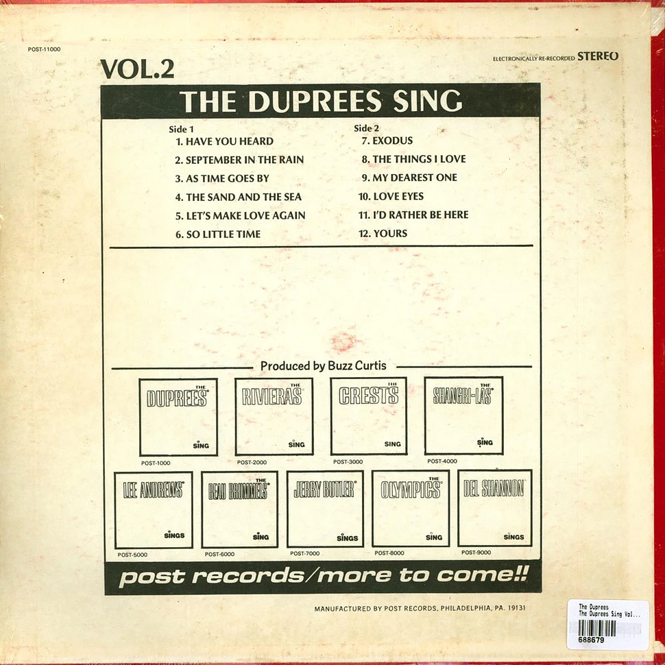 The Duprees - The Duprees Sing Volume 2