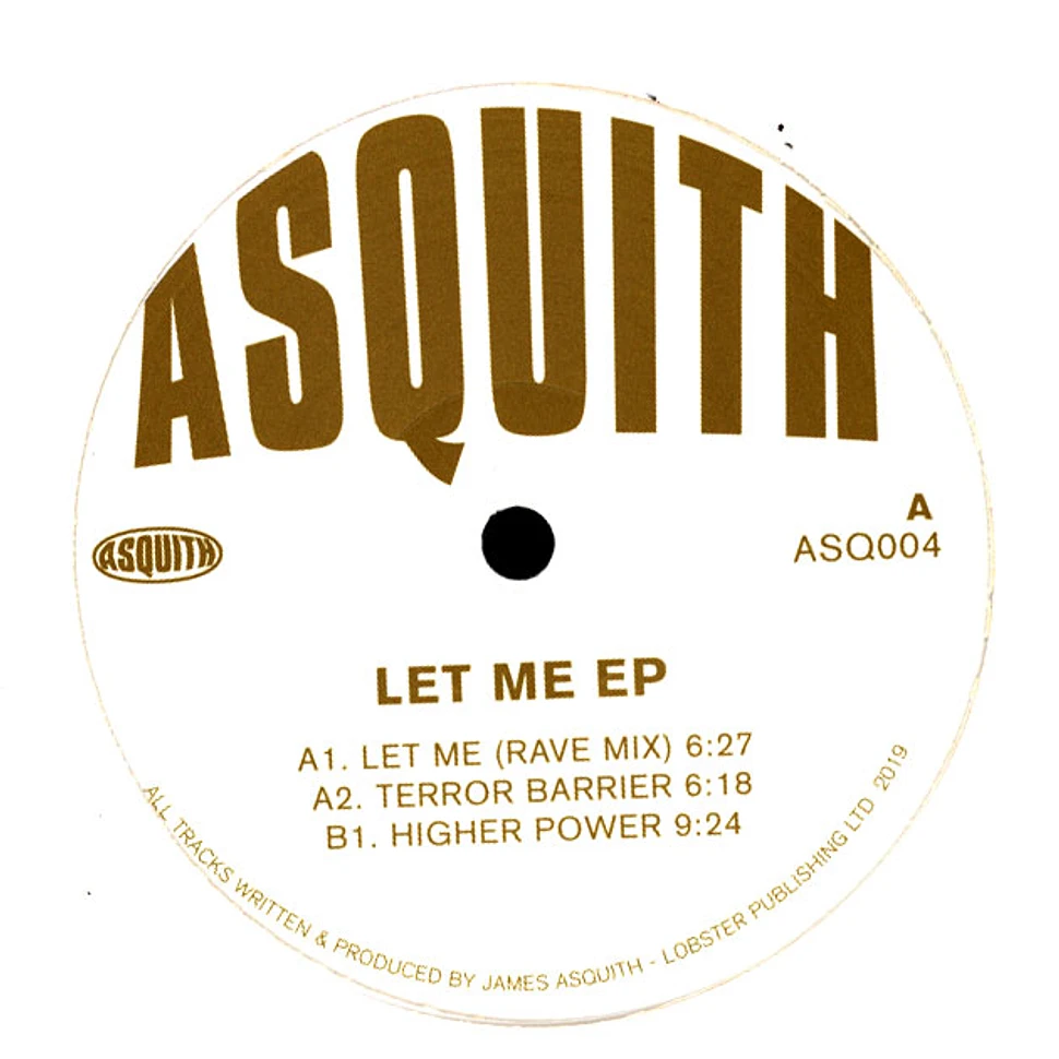 Asquith - Let Me EP Glittery Gold Vinyl Edition