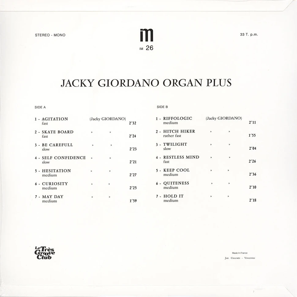 Jacky Giordano - IM 26