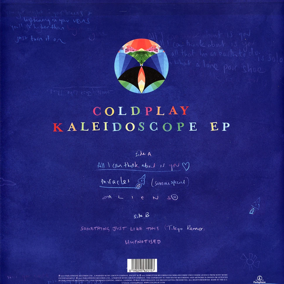 Coldplay - Kaleidoscope EP Black Vinyl Edition