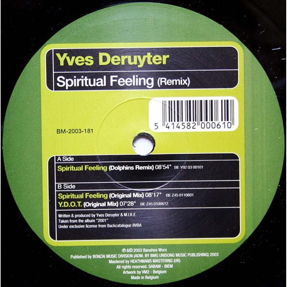 Yves Deruyter - Spiritual Feeling (Remix)