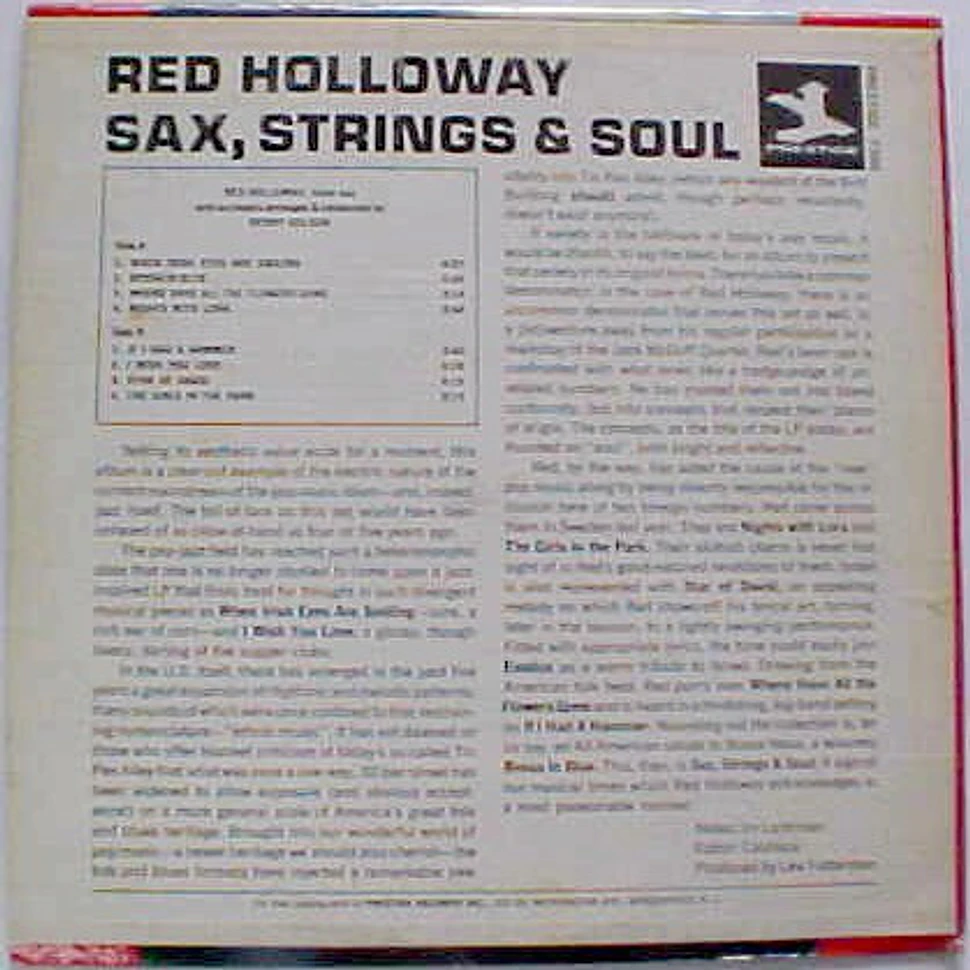 Red Holloway - Sax, Strings & Soul