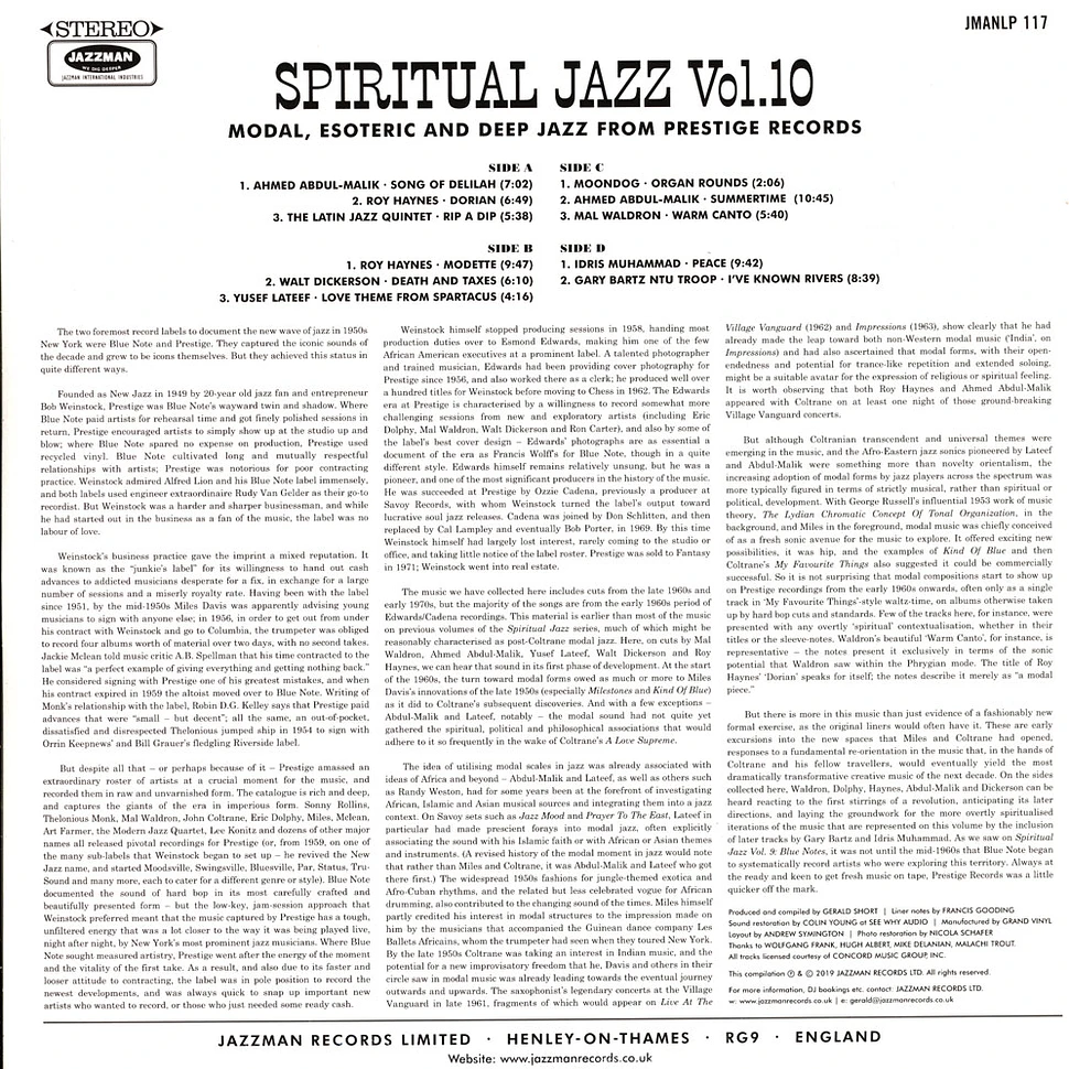 Spiritual Jazz - Volume 10: Prestige
