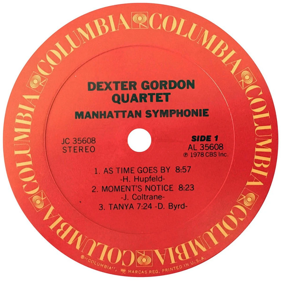 Dexter Gordon Quartet - Manhattan Symphonie