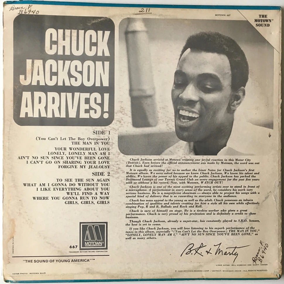 Chuck Jackson - Chuck Jackson Arrives!