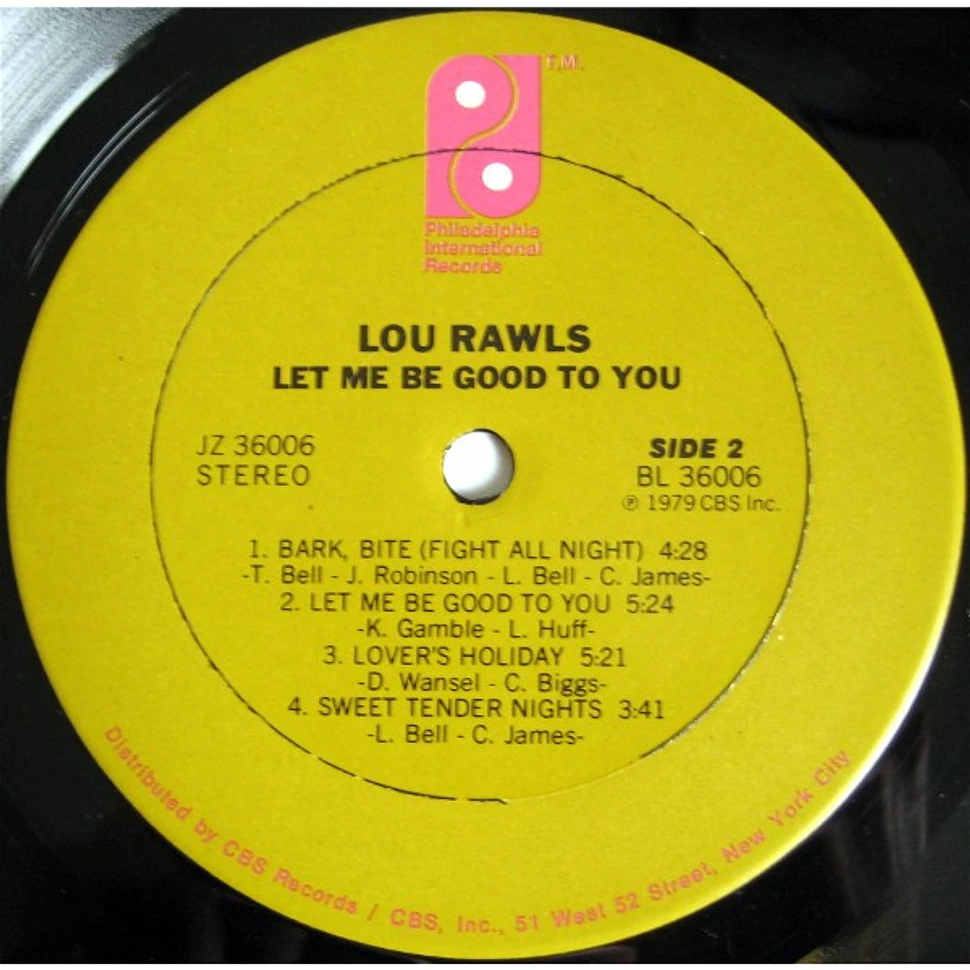 Lou Rawls - Let Me Be Good To You